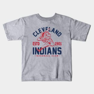 Retro Cleveland Indians by Buck Tee Kids T-Shirt